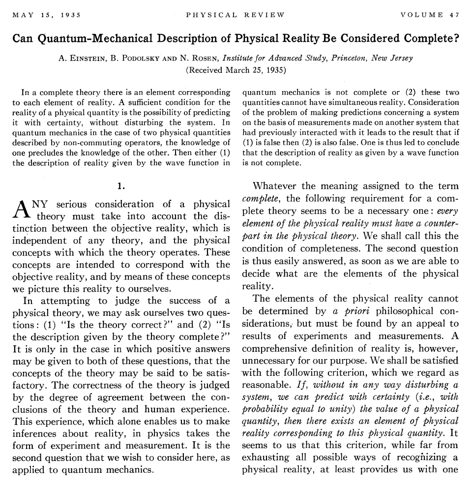 EPR Paper