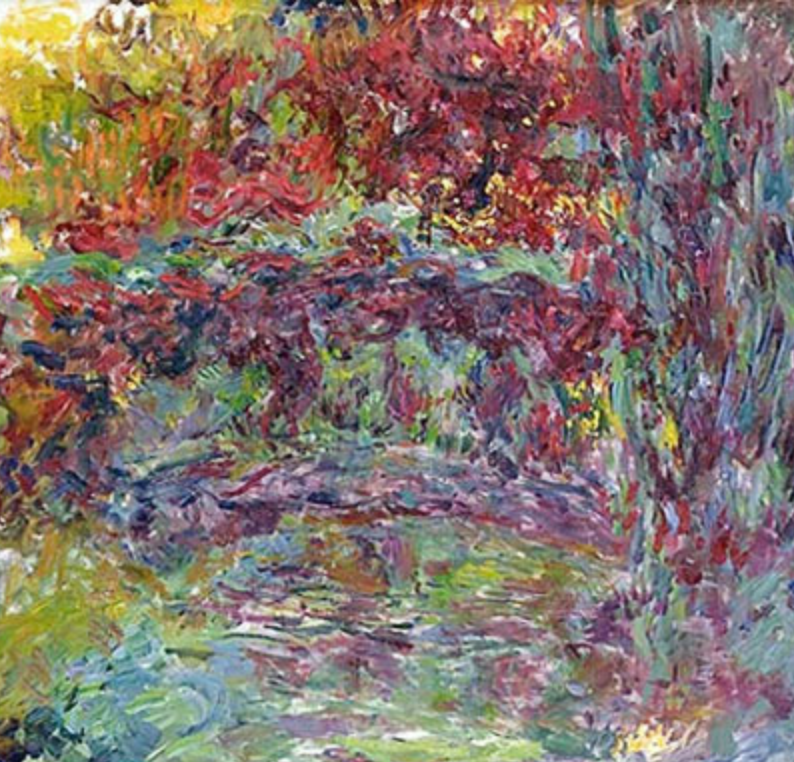 Monet's Japanese bridge after cateract